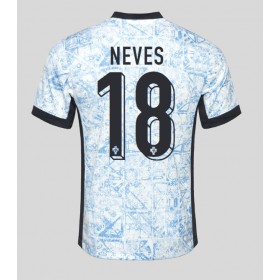 Portugal Ruben Neves #18 Borte skjorte EM 2024 Kortermet